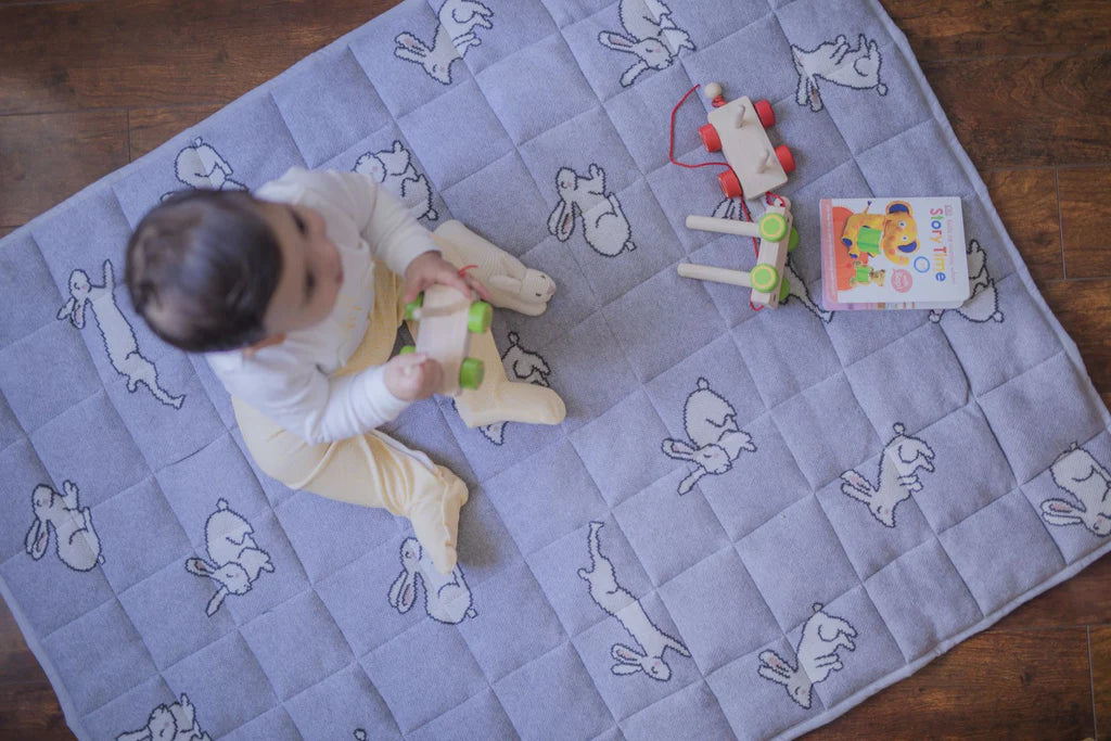 Bunny Quilted Knit Playmat