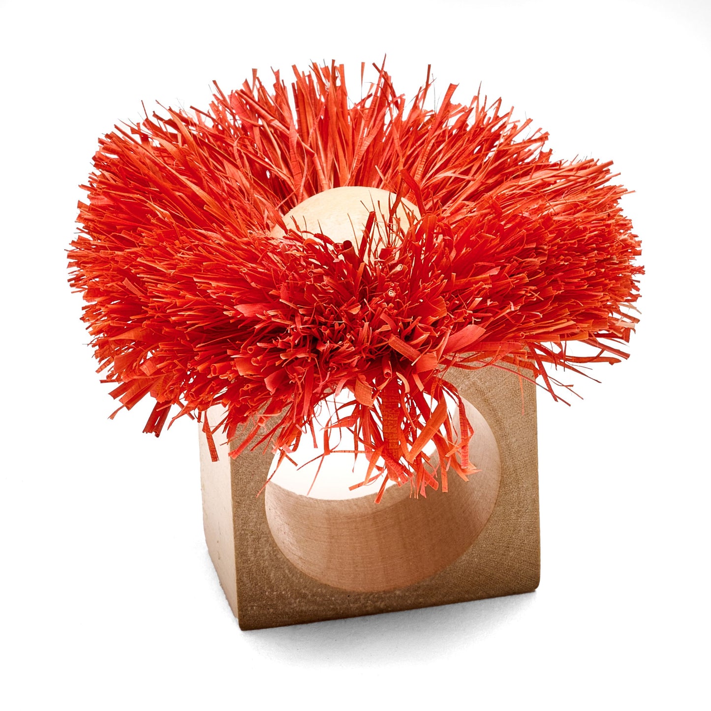 Raffia Flower Napkin Ring