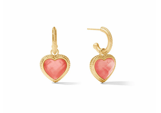 Heart Hoop & Charm Earring