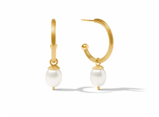 Sanibel Pearl Hoop & Charm Earring