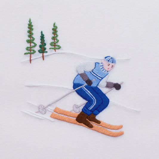 Skier Jack Hand Towel