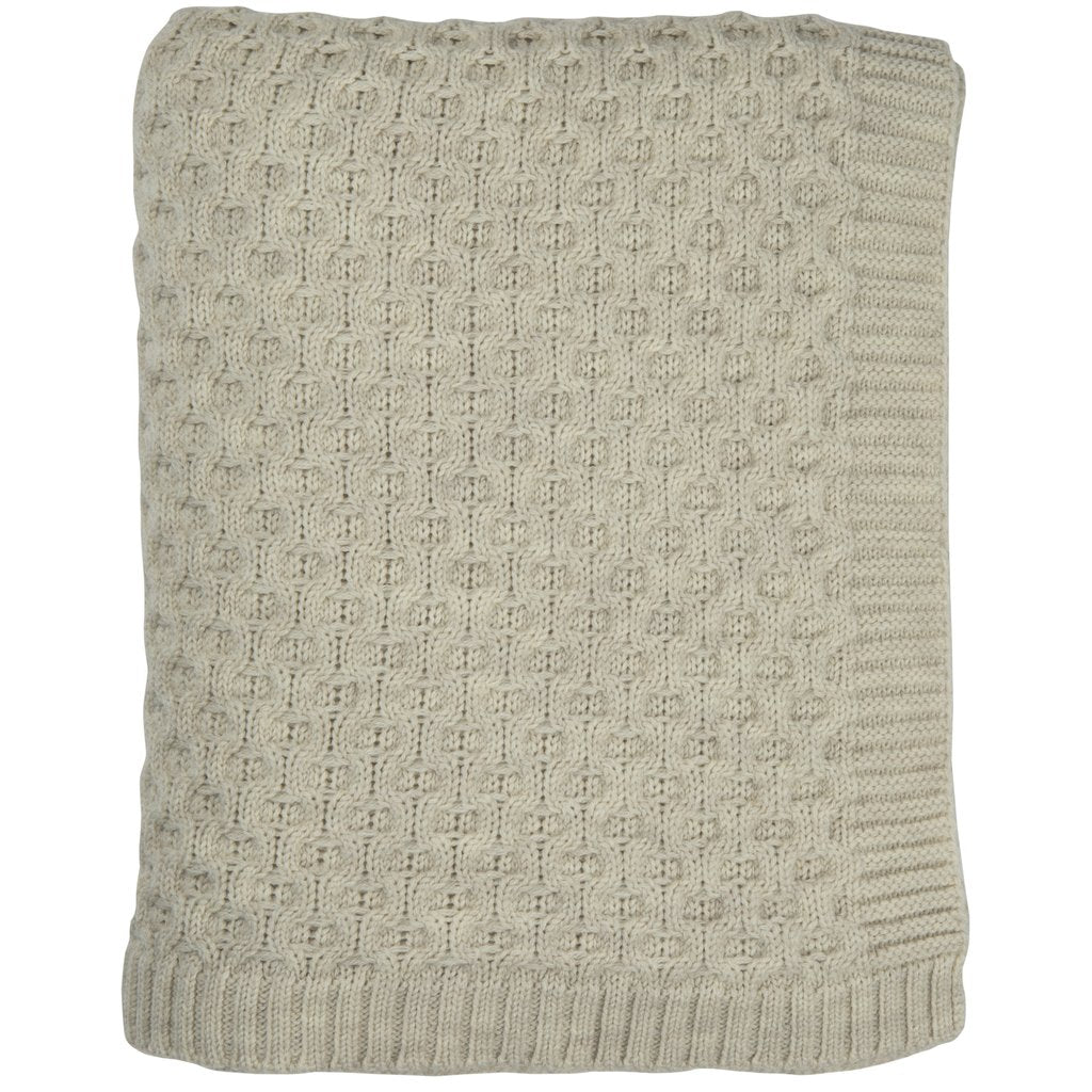 Honeycomb Knitted Throw