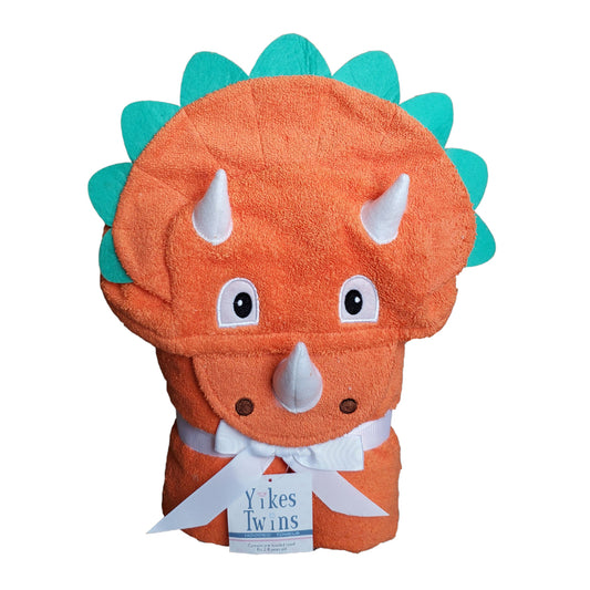 Triceratops Dinosaur Hooded Towel