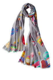 Captiva Cashmere Featherweight Printed Shawl - Palloncino