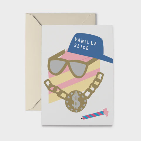 Vanilla Slice Greeting Card