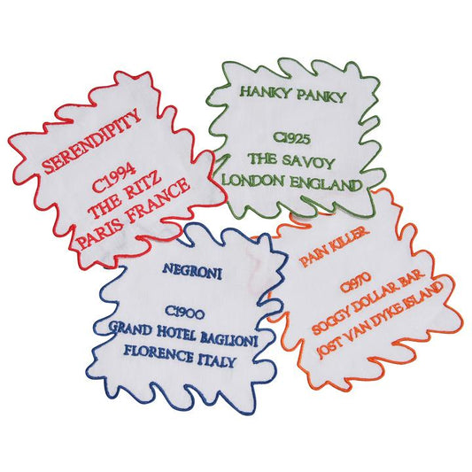 Mixed Drinks Coaster, set of 4