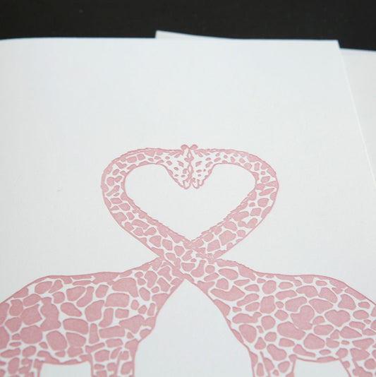 Giraffe Love - pink