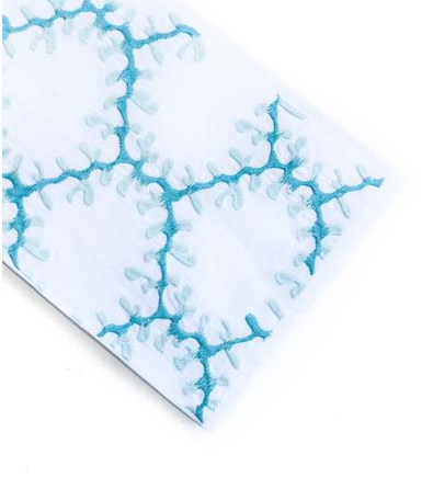 Sea Trellis Tip Towel, Aqua