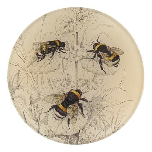 Common Bumble Bees Round Plate