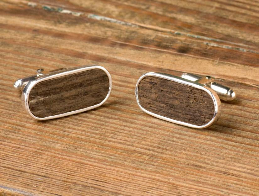 Churchill Downs Paddock Wood Cuff Links