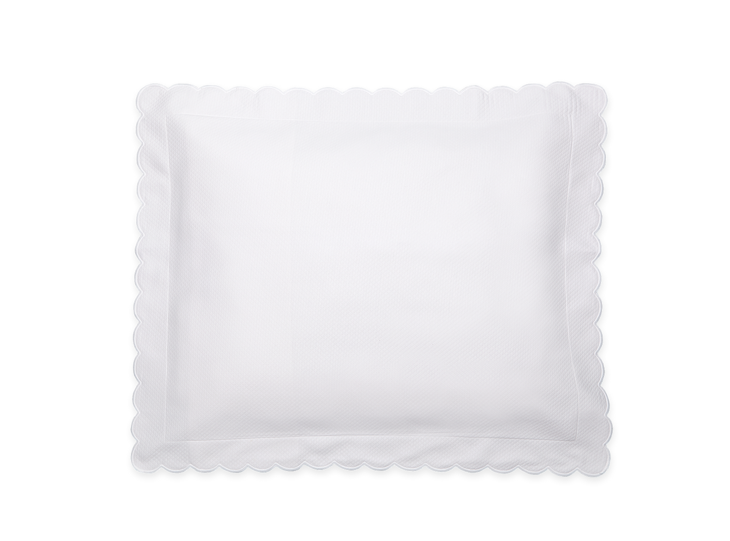 Diamond Pique White Euro Sham 27 x 27