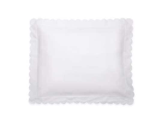 Diamond Pique White Euro Sham 27 x 27