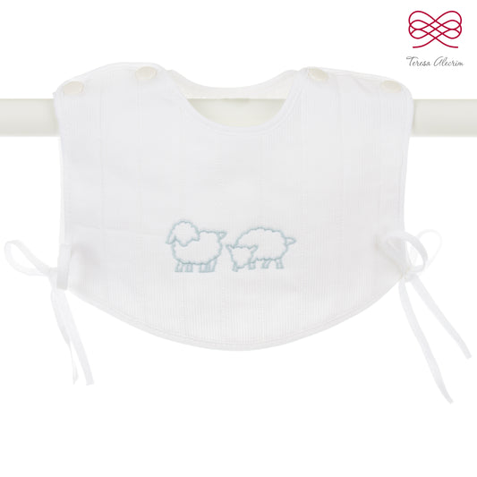 Baby Bib with Snap - Sheep