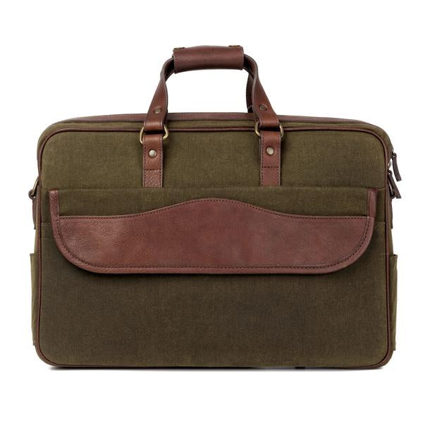 Campaign Waxed Canvas Briefcase