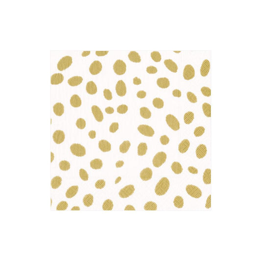 Gold Spots Paper Cocktail Napkins