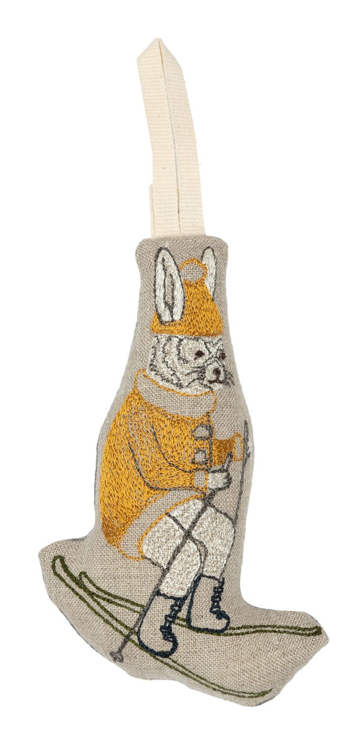 Downhill Bunny Ornament