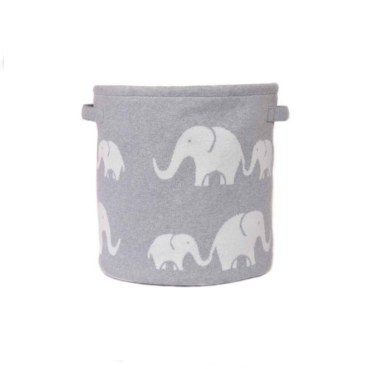 Elephant Knitted Bin