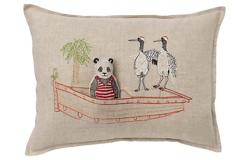 Panda Boat PocketPillow