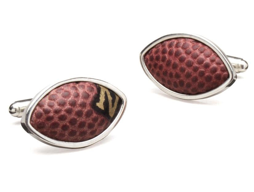 New Orleans Saints Game Used Football Cuff Links