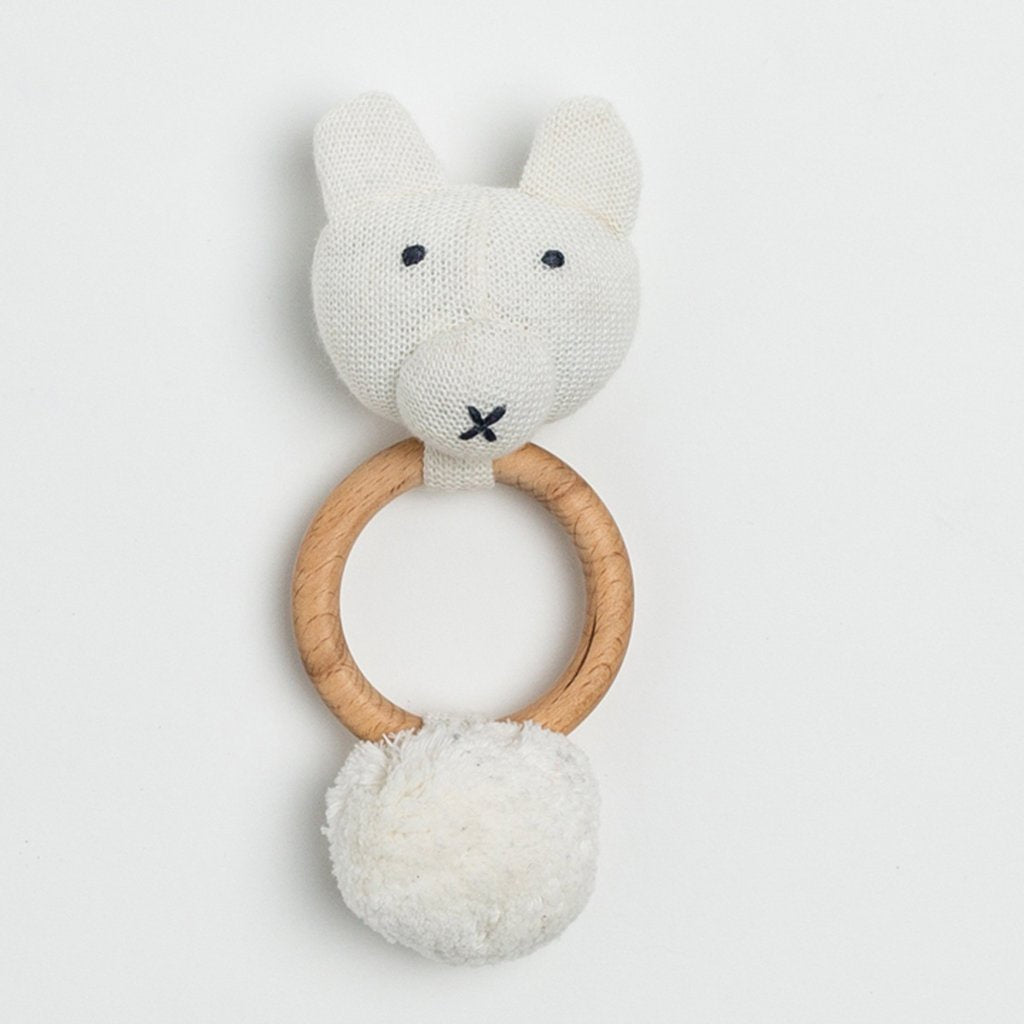 Organic Cotton Bear Rattle