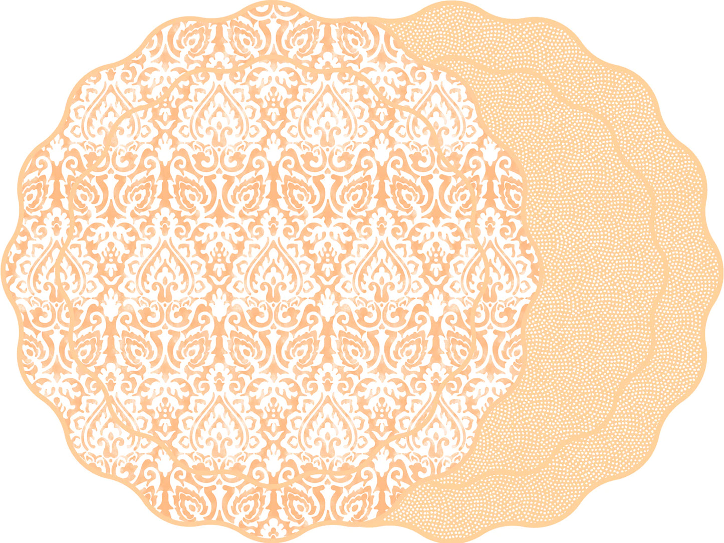 Scallop Damask Placemat