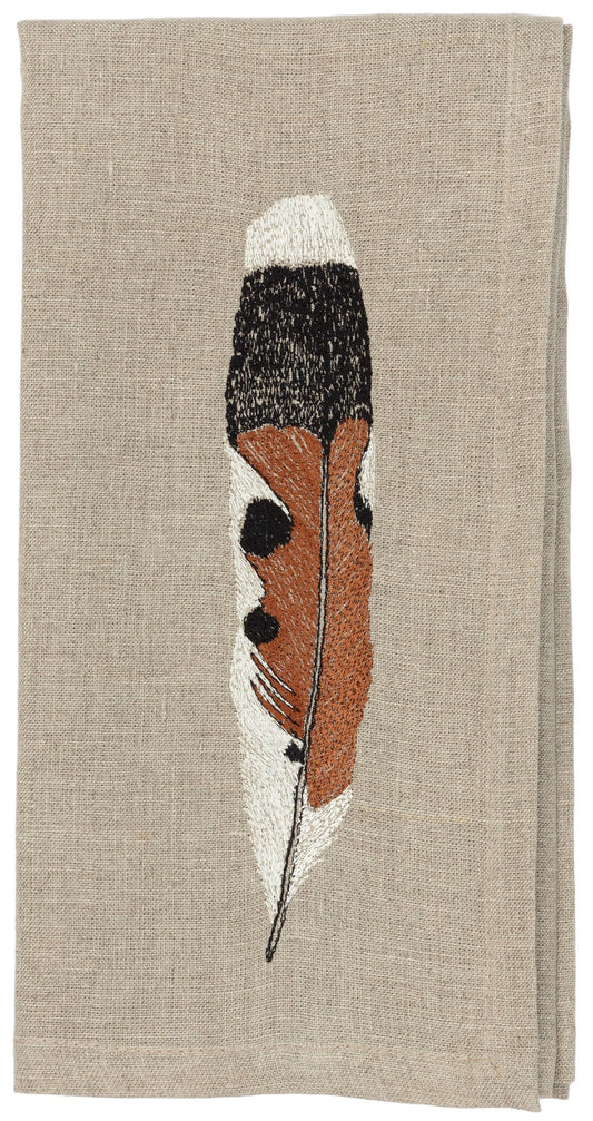 Kestrel Feather Dinner Napkin