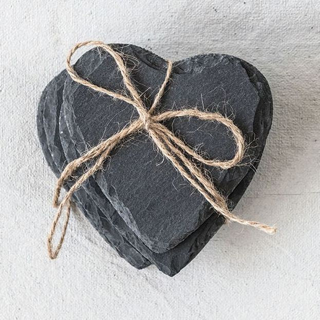 Slate Heart Shape Coaster