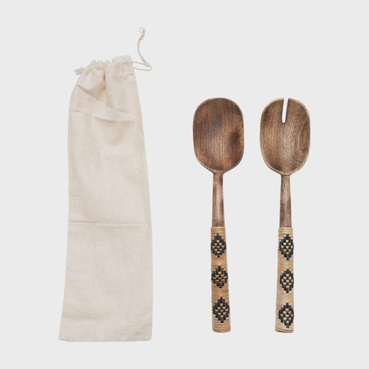 Mango Wood Salad Servers - Set of 2