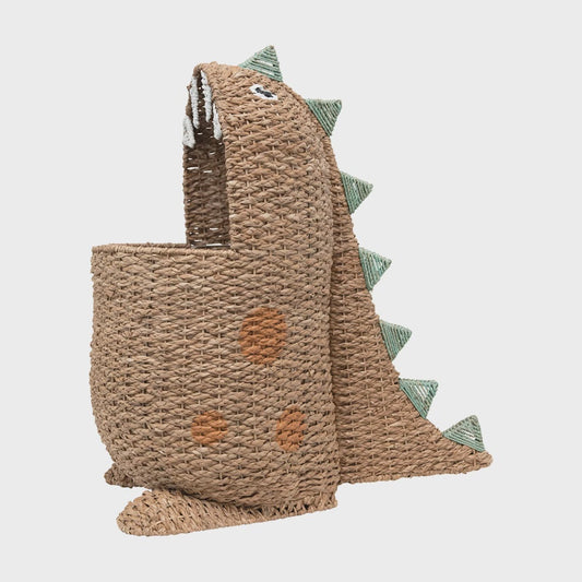 Hand Woven Dinosaurs Basket