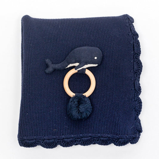 Organic Cotton Heirloom Baby Gift Set - Navy