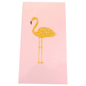 Pink Flamingo Gold Foiled & Embossed, 4" Matchbox