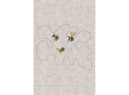 Bees Linen Guest Towel