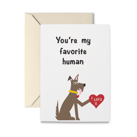 Favorite Human Greeting Card