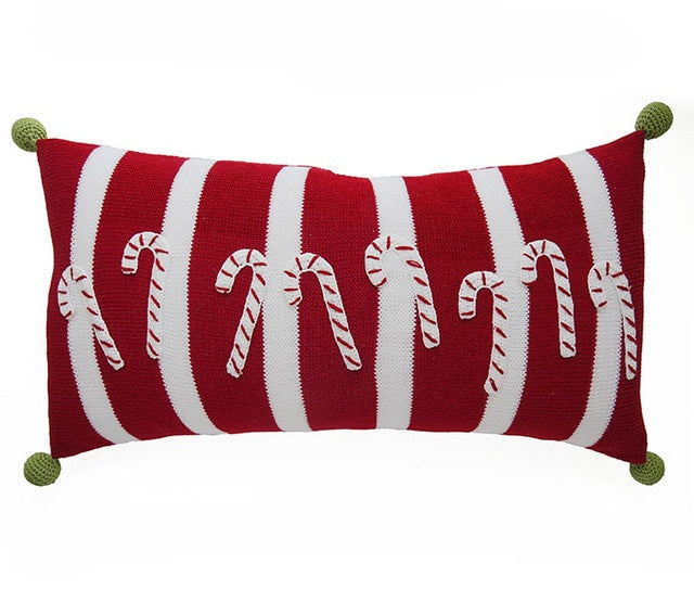 Candy Cane Lumbar Pillow