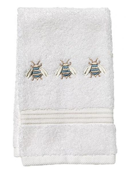 Terry Guest Towel, Three Napoleon Bees Blue