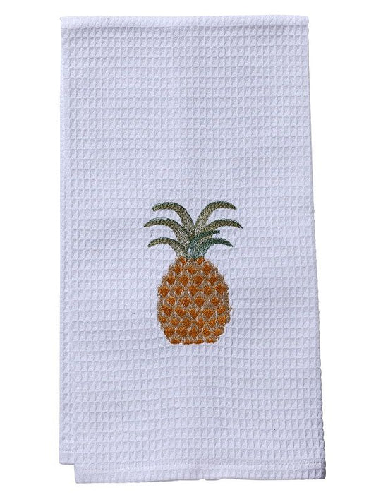 Waffle Guest Towel, Pineapple