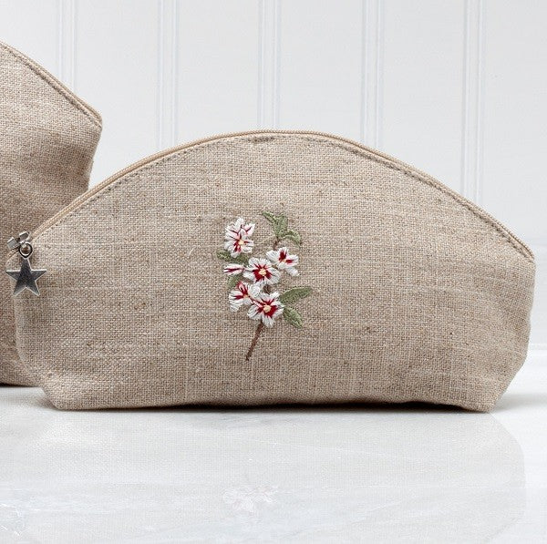 Natural Cosmetic Bag - Apple Blossom