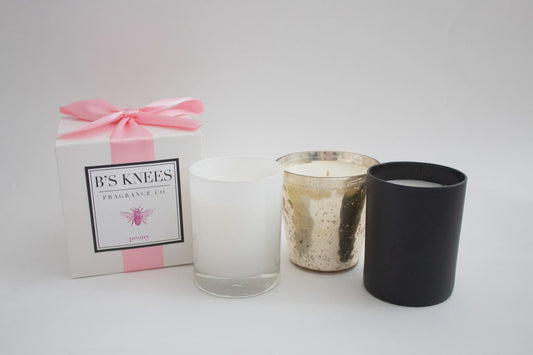 Peony 1 Wick Glass Candle