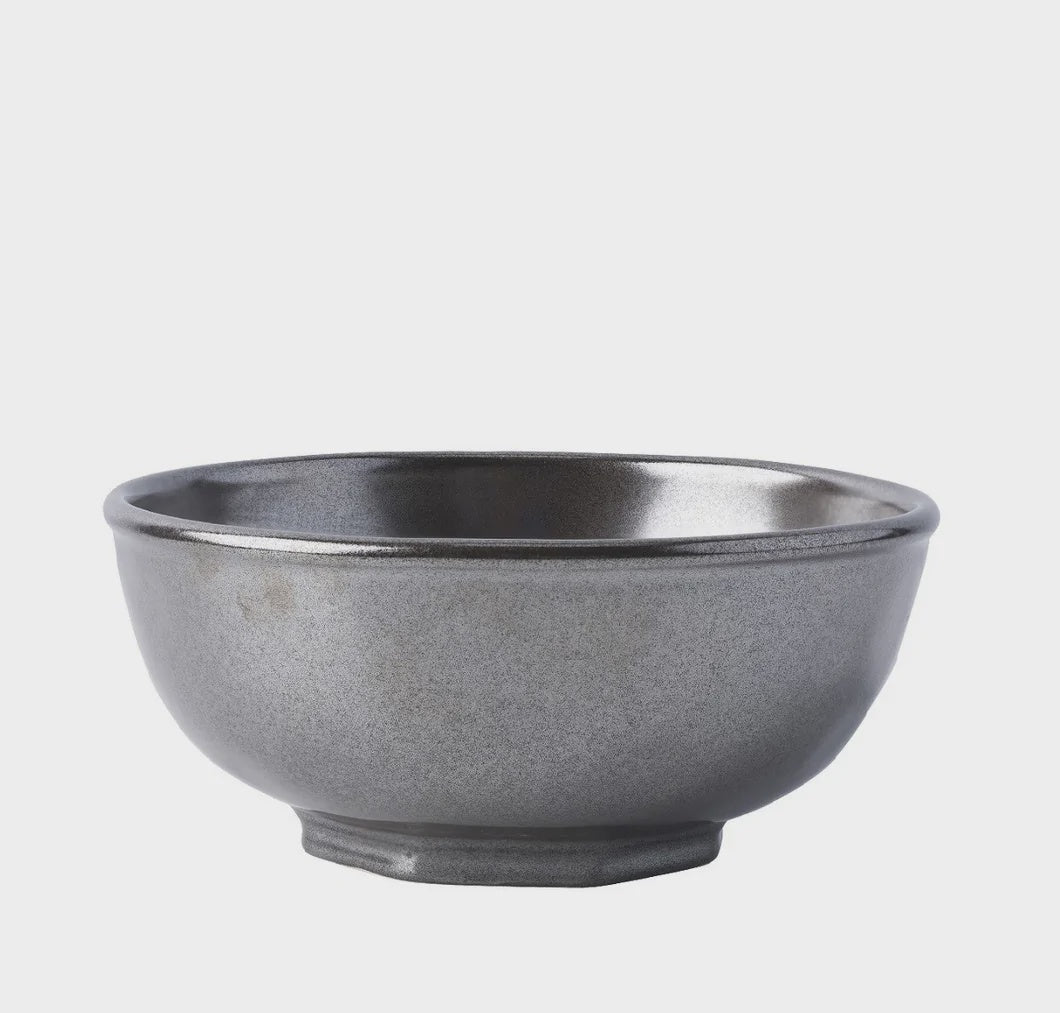 Pewter Stoneware  Berry Bowl