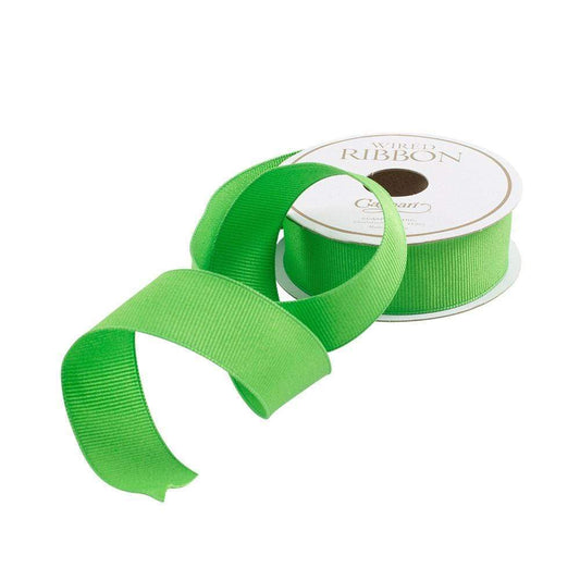 Grosgrain Lime Green Narrow Ribbon