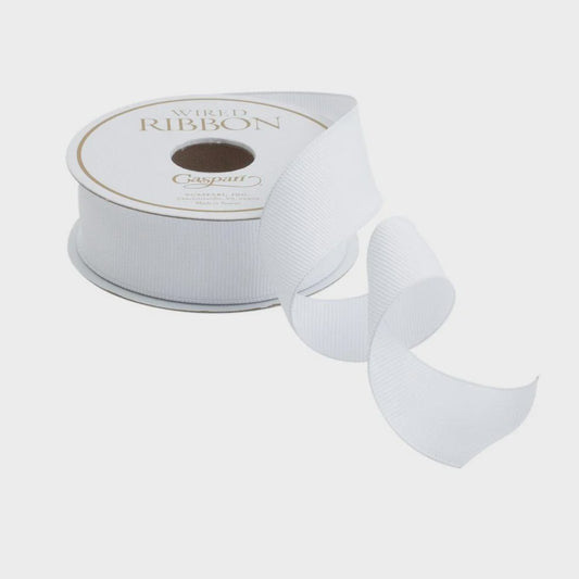 Grosgrain White Narrow Ribbon