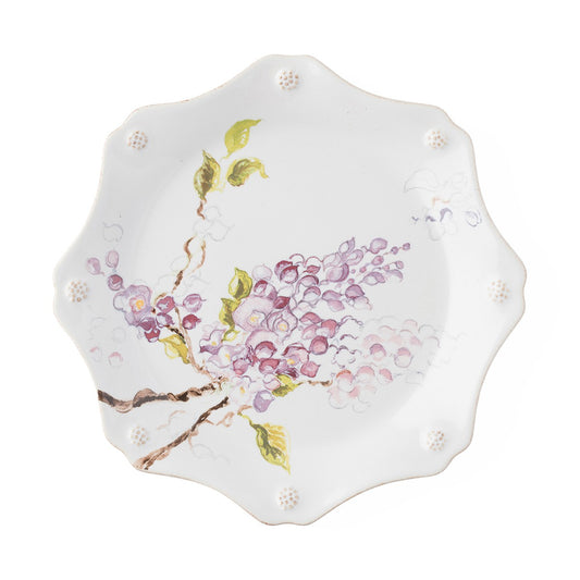 Berry & Thread Floral Sketch Wisteria Dessert/Salad Plate