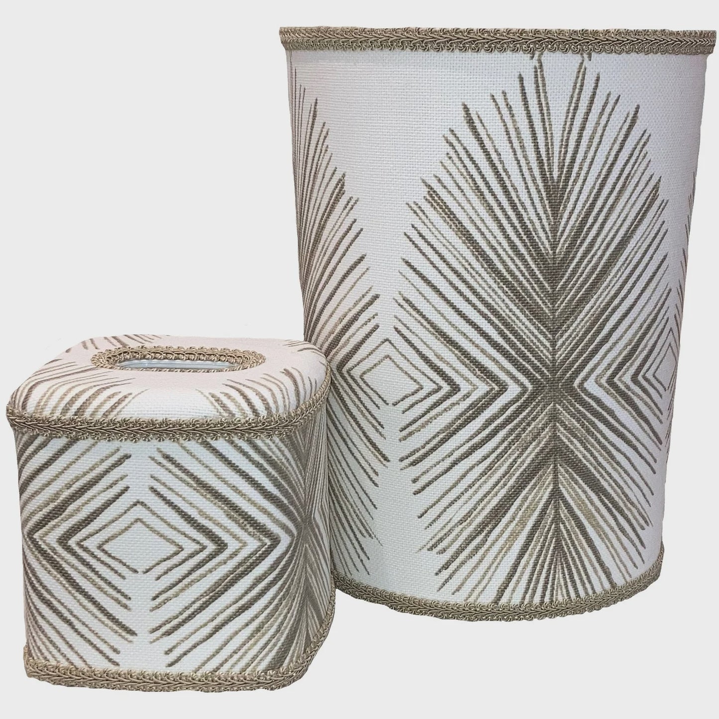 Beige Spike Wastebasket