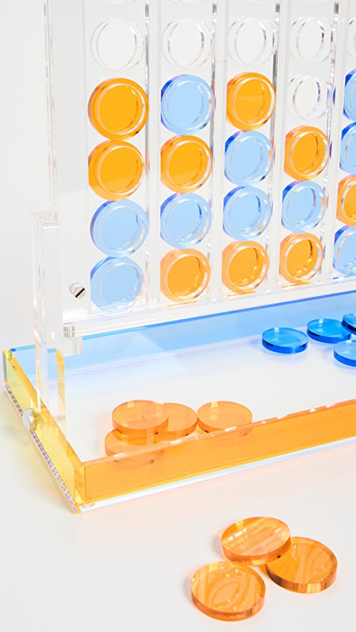 Lucite Connect 4 Game Set - Multi Color