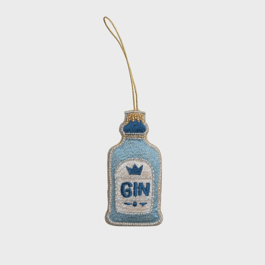 Fabric Gin Ornament