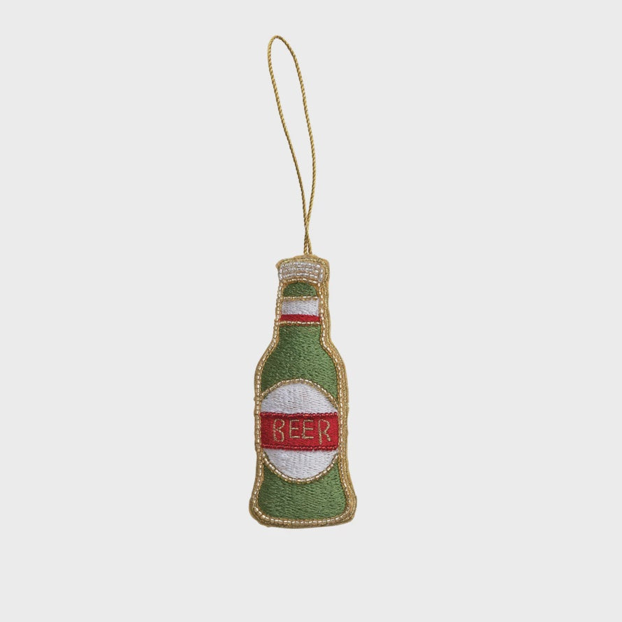 Fabric Beer Ornament