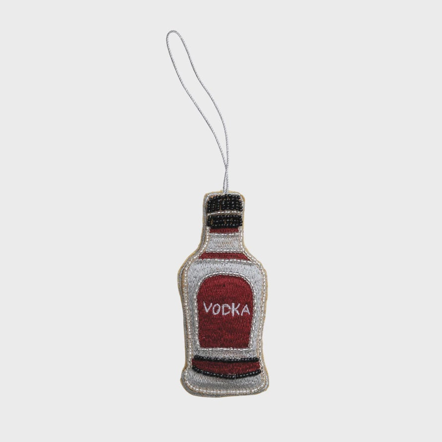 Fabric Vodka Ornament