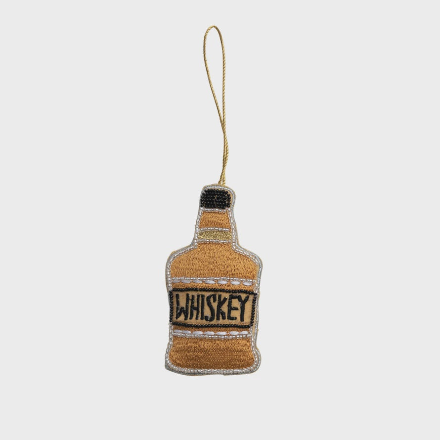 Fabric Whiskey Ornament