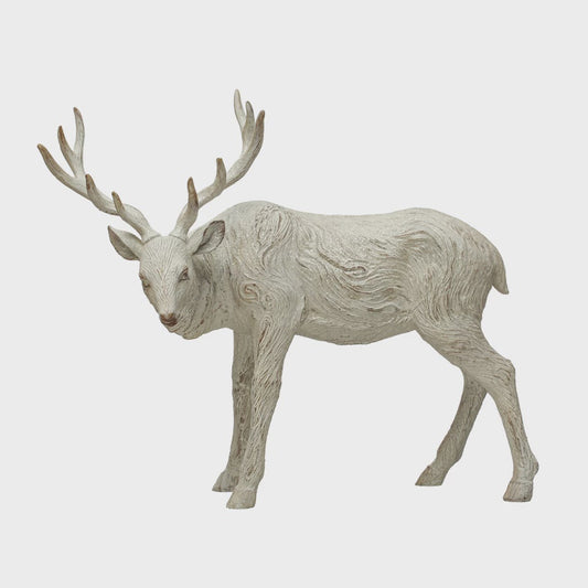 Whitewashed Standing Deer